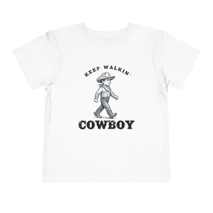 Keep Walkin Cowboy - Unisex Toddler/Kid - Front Print on Light & Dark Tees👕