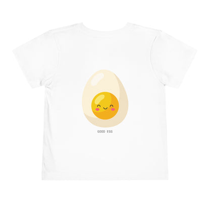 Good Egg - Unisex Toddler/Kid - Front  Back Print on Light & Dark Tees 👕