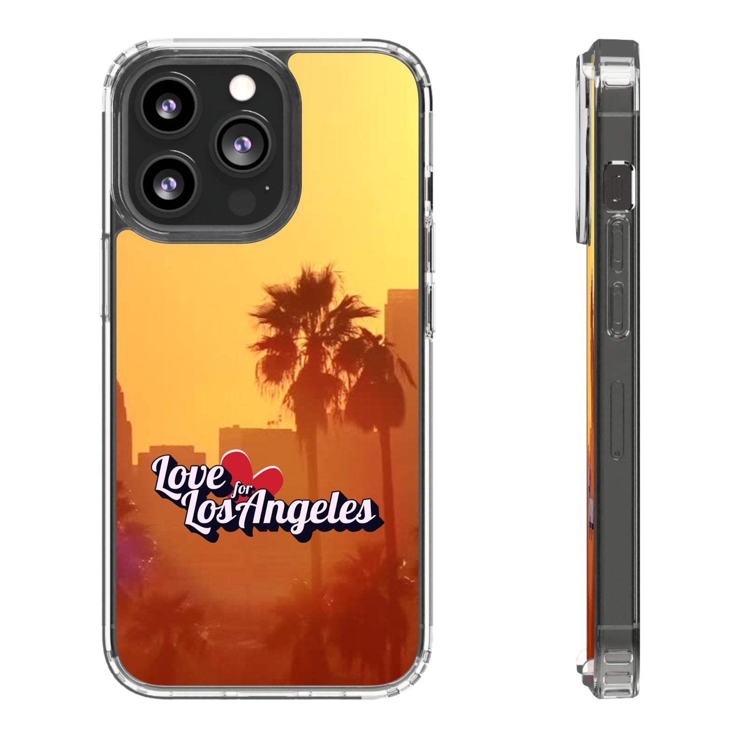 Love 4 Los Angeles  - Phone Case - Clear Cases with Sunset Design📱