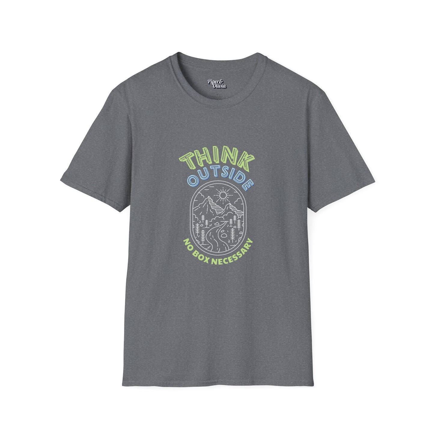 Think Outside - Unisex - On Dark and Light Colored Tee👕