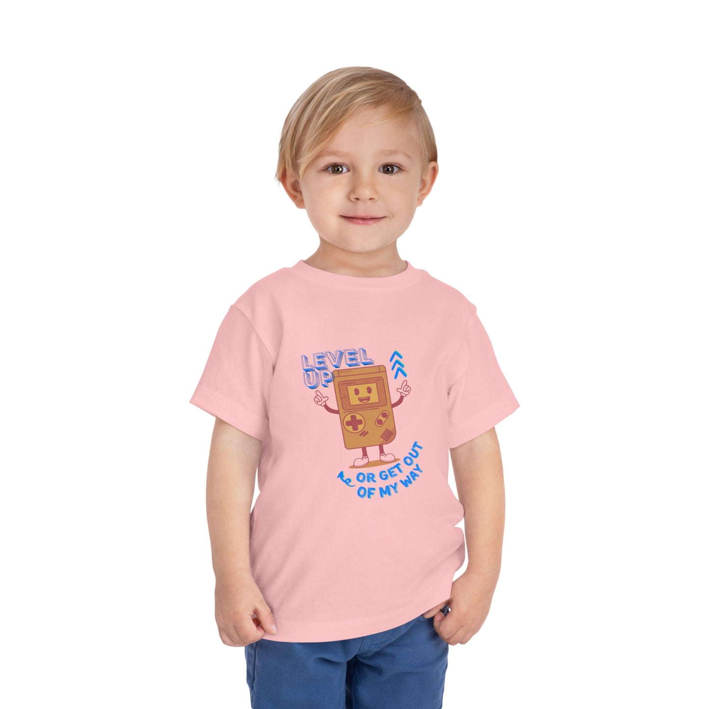 Level Up - Unisex Toddler/Kid - Front  Print on Light & Dark Tees 👕