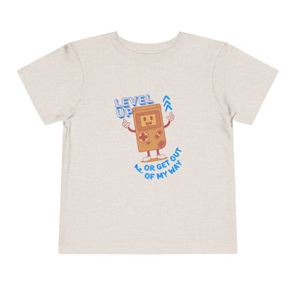 Level Up - Unisex Toddler/Kid - Front  Print on Light & Dark Tees 👕
