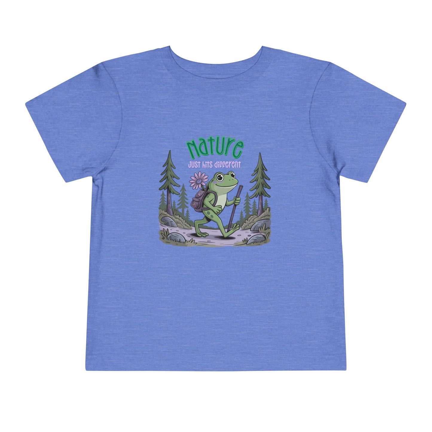 Nature Hits Different - Unisex Toddler/Kid - Front  Print on Light & Dark Tees 👕