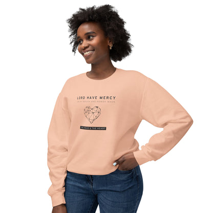 Head & Heart, Have Mercy - Unisex - On Dark Lightweight Crewneck Sweatshirt 👕