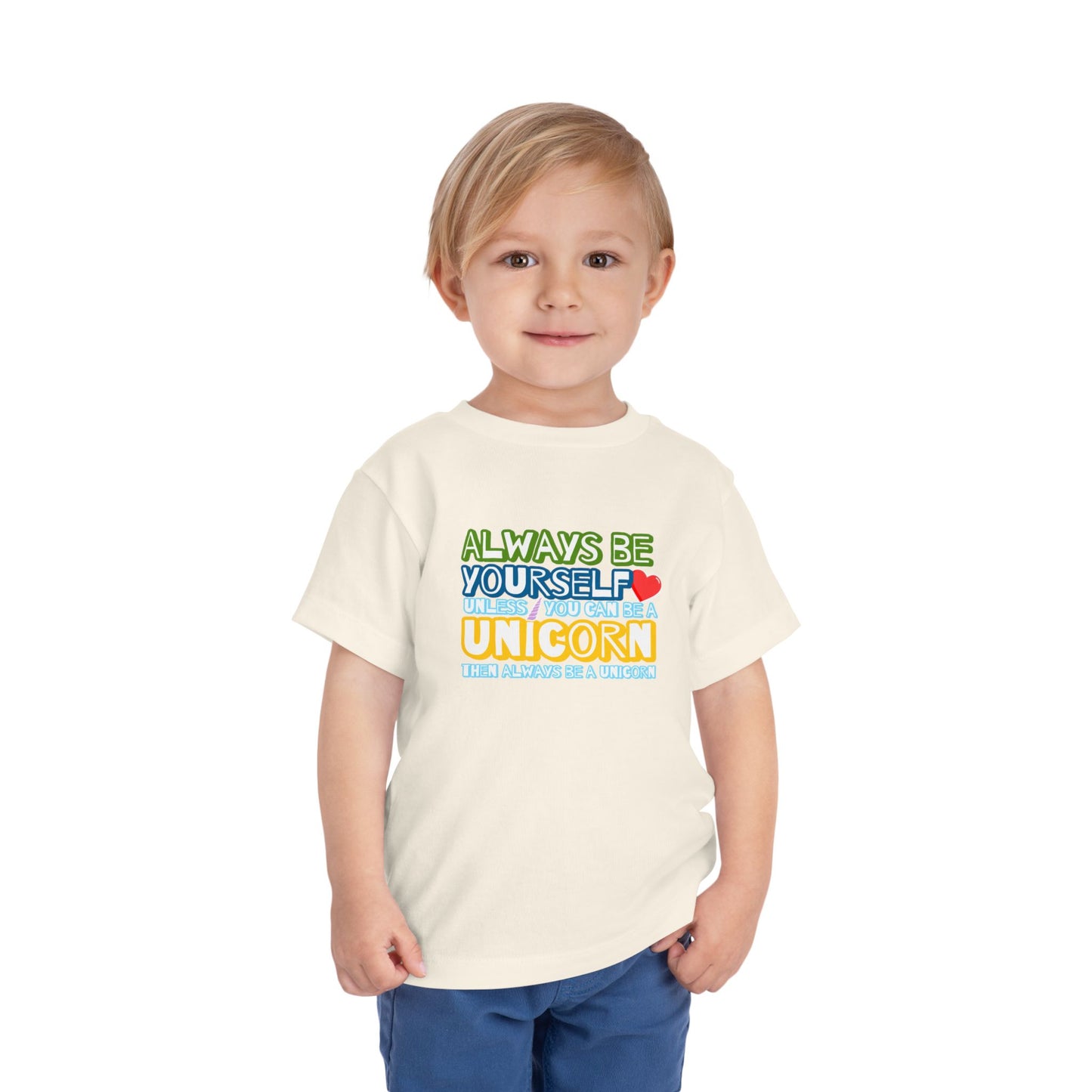 Be A Unicorn - Unisex Toddler/Kid - Front Print on Light & Dark Tees👕