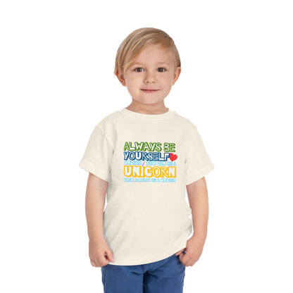 Be A Unicorn - Unisex Toddler/Kid - Front Print on Light & Dark Tees👕