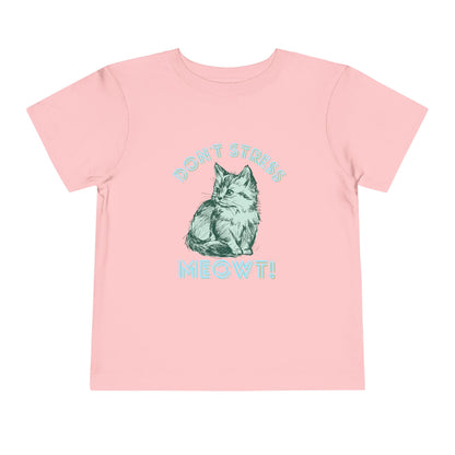 Stress Meowt - Unisex Toddler/Kid - Front  Print on Light & Dark Tees 👕