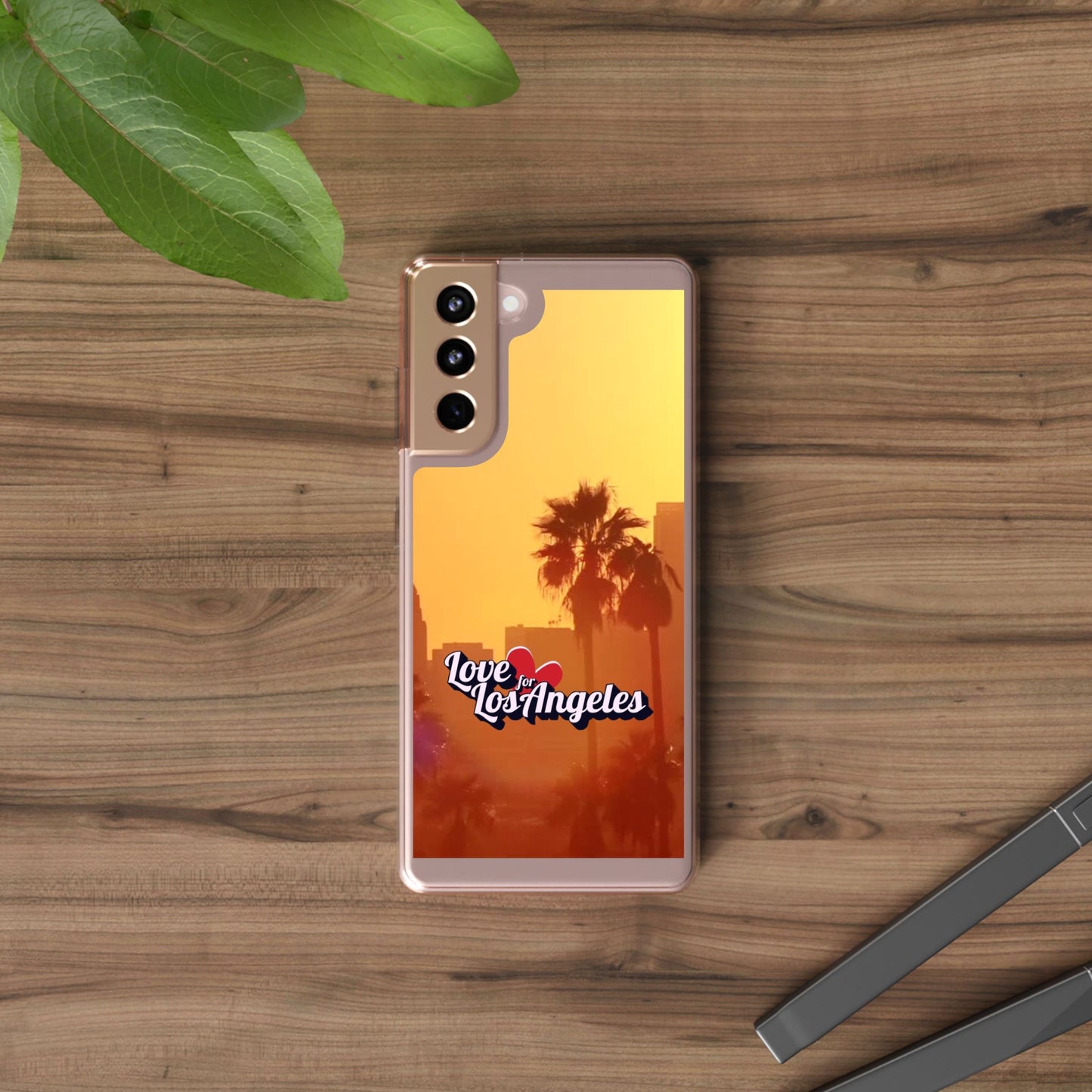Love 4 Los Angeles  - Phone Case - Clear Cases with Sunset Design📱