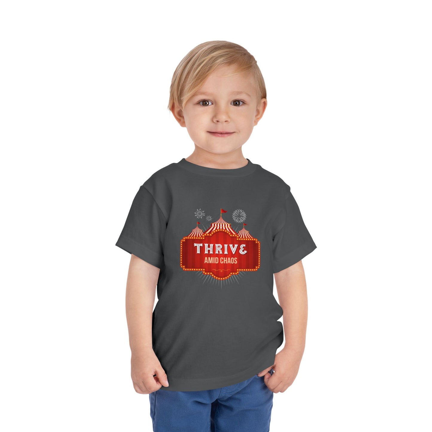 Thrive Amid Chaos - Unisex Toddler/Kid - Front  Print on Light & Dark Tees 👕