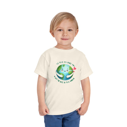 Be The Change - Unisex Toddler/Kid - Front Print on Light & Dark Tees👕