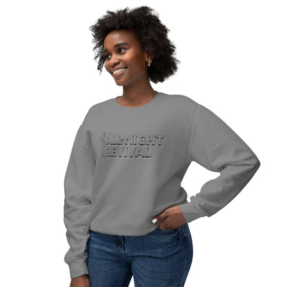 All Night Revival - Unisex - On Dark Lightweight Crewneck Sweatshirt 👕