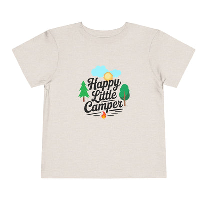 Happy Little Camper - Unisex Toddler/Kid - Front  Print on Light & Dark Tees 👕
