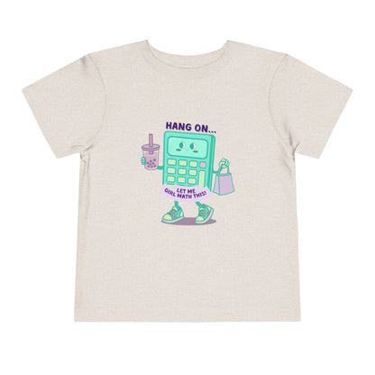 Girl Math - Unisex Toddler/Kid - Front Print on Light & Dark Tees 👕