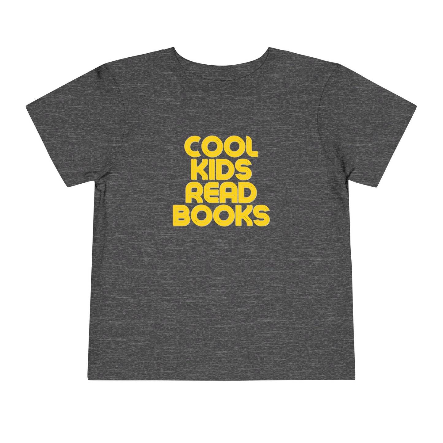 Cool Kids Read Books - Unisex Toddler/Kid - Front Print on Light & Dark Tees👕