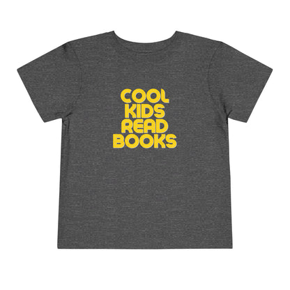 Cool Kids Read Books - Unisex Toddler/Kid - Front Print on Light & Dark Tees👕