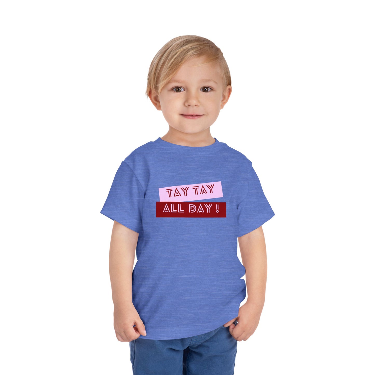 Tay Tay All Day - Unisex Toddler/Kid - Front Print on Light & Dark Tees👕