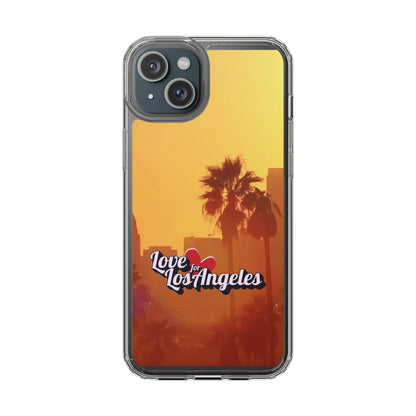 Love 4 Los Angeles  - Phone Case - Clear Cases with Sunset Design📱