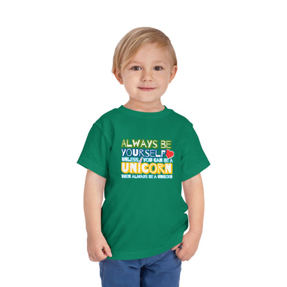 Be A Unicorn - Unisex Toddler/Kid - Front Print on Light & Dark Tees👕