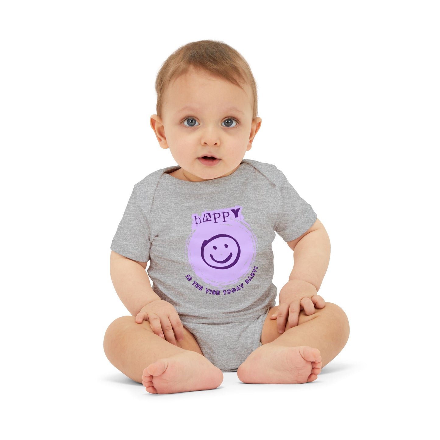 Happy Is The Vibe - Unisex Baby - on Light & Dark Onsies👕
