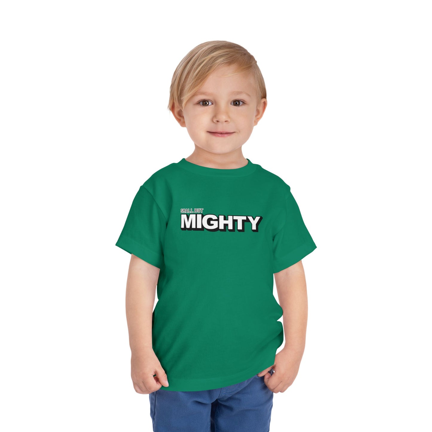 Small But Mighty - Unisex Toddler/Kid - Front Print on Light & Dark Tees👕