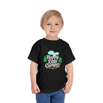 Happy Little Camper - Unisex Toddler/Kid - Front  Print on Light & Dark Tees 👕