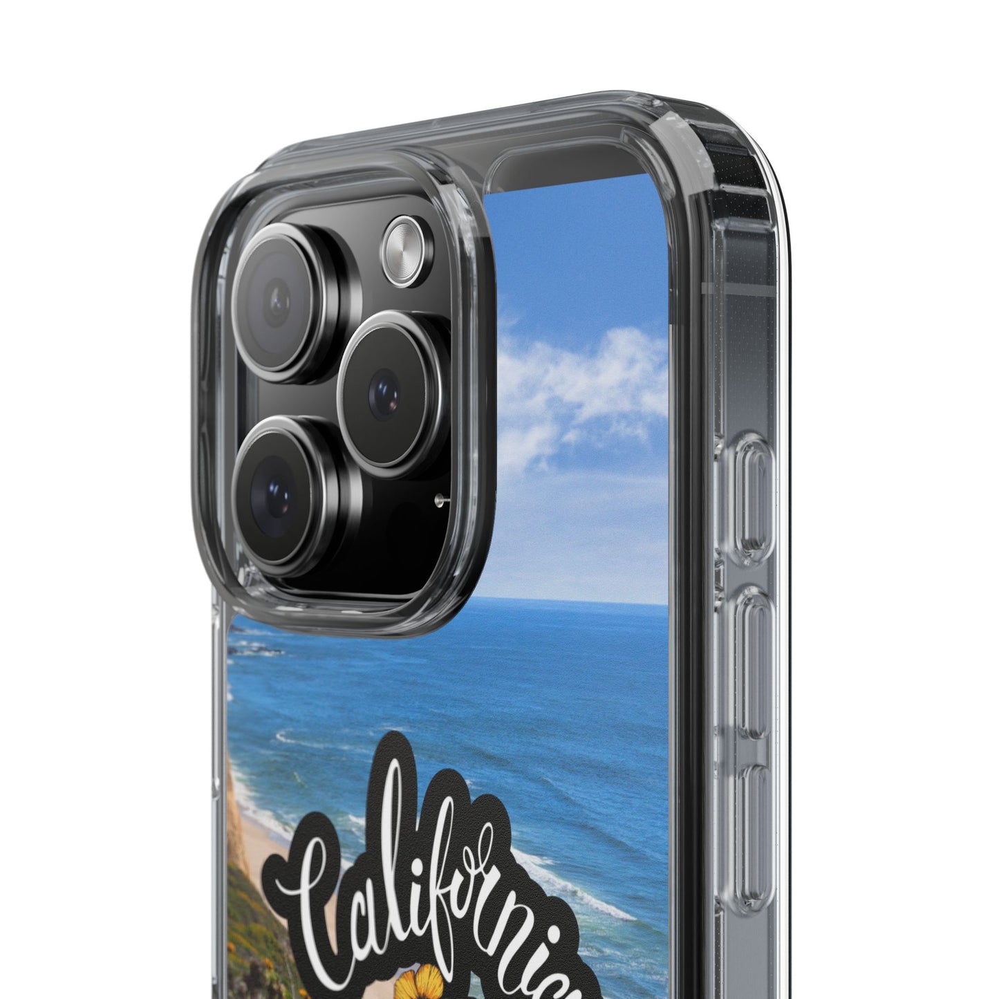 Rebuild California  - Phone Case - Clear Cases with Sunset Design📱