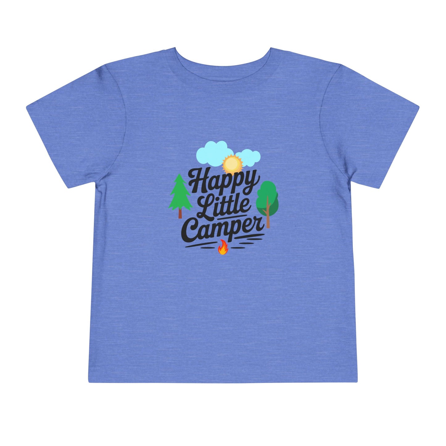 Happy Little Camper - Unisex Toddler/Kid - Front  Print on Light & Dark Tees 👕