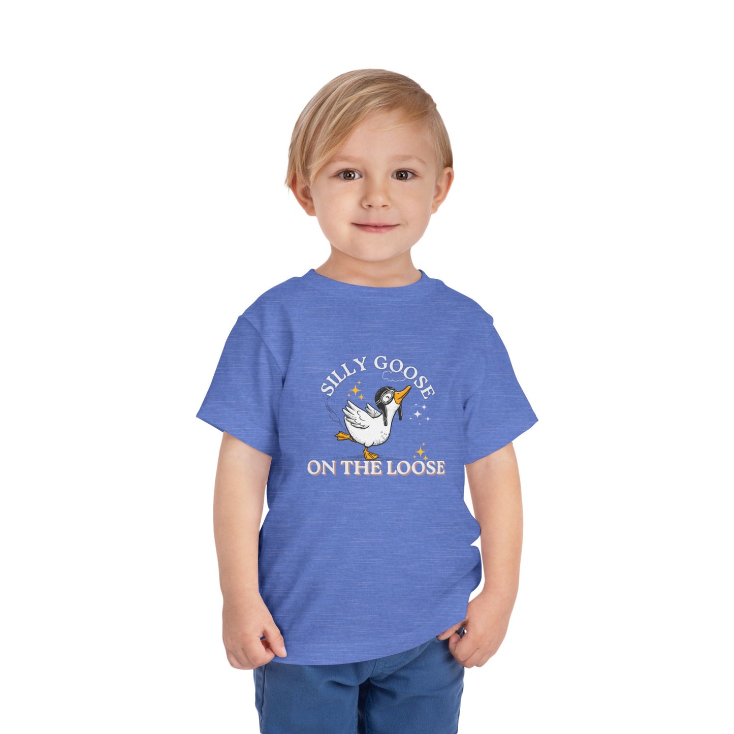 Silly Goose - Unisex Toddler/Kid - Front Print on Light & Dark Tees 👕