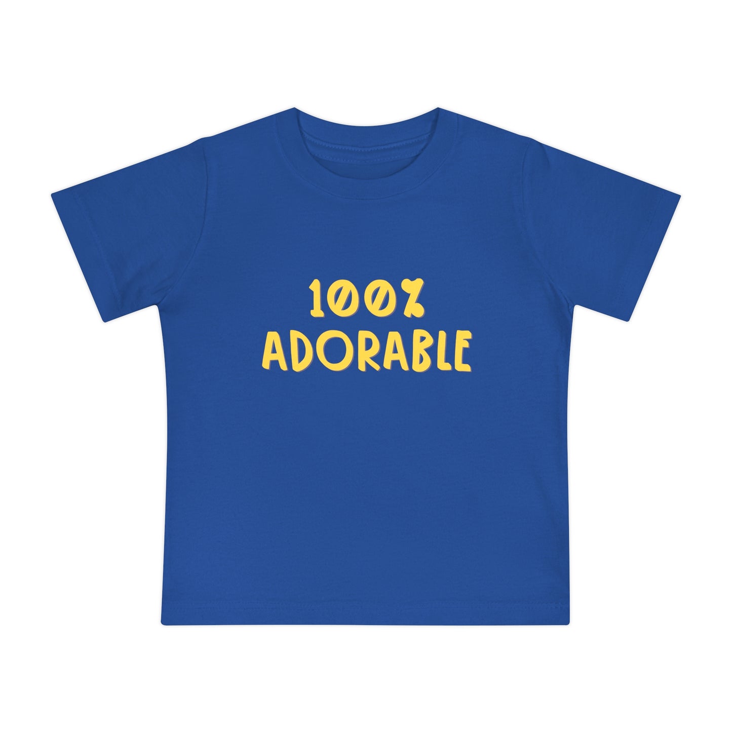 100% Adorable - Unisex Baby/Toddler - on Light & Dark Tees👕