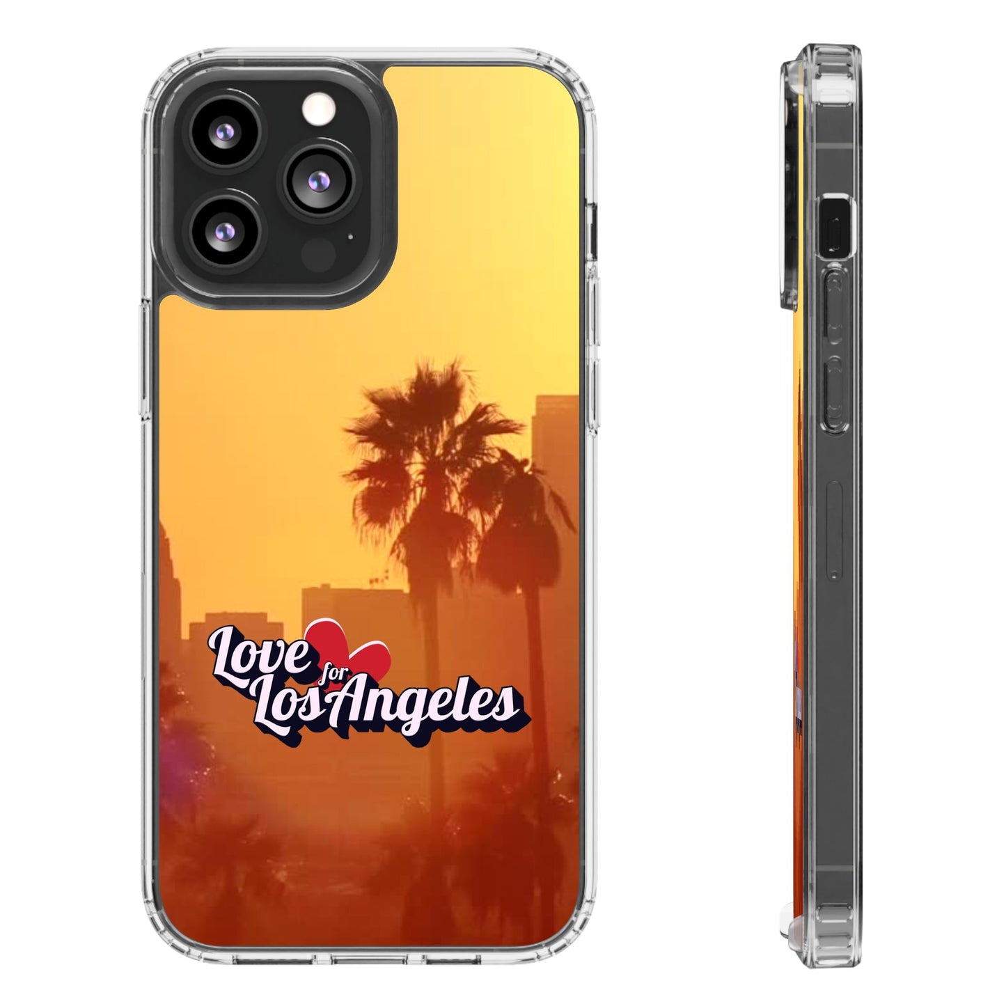 Love 4 Los Angeles  - Phone Case - Clear Cases with Sunset Design📱