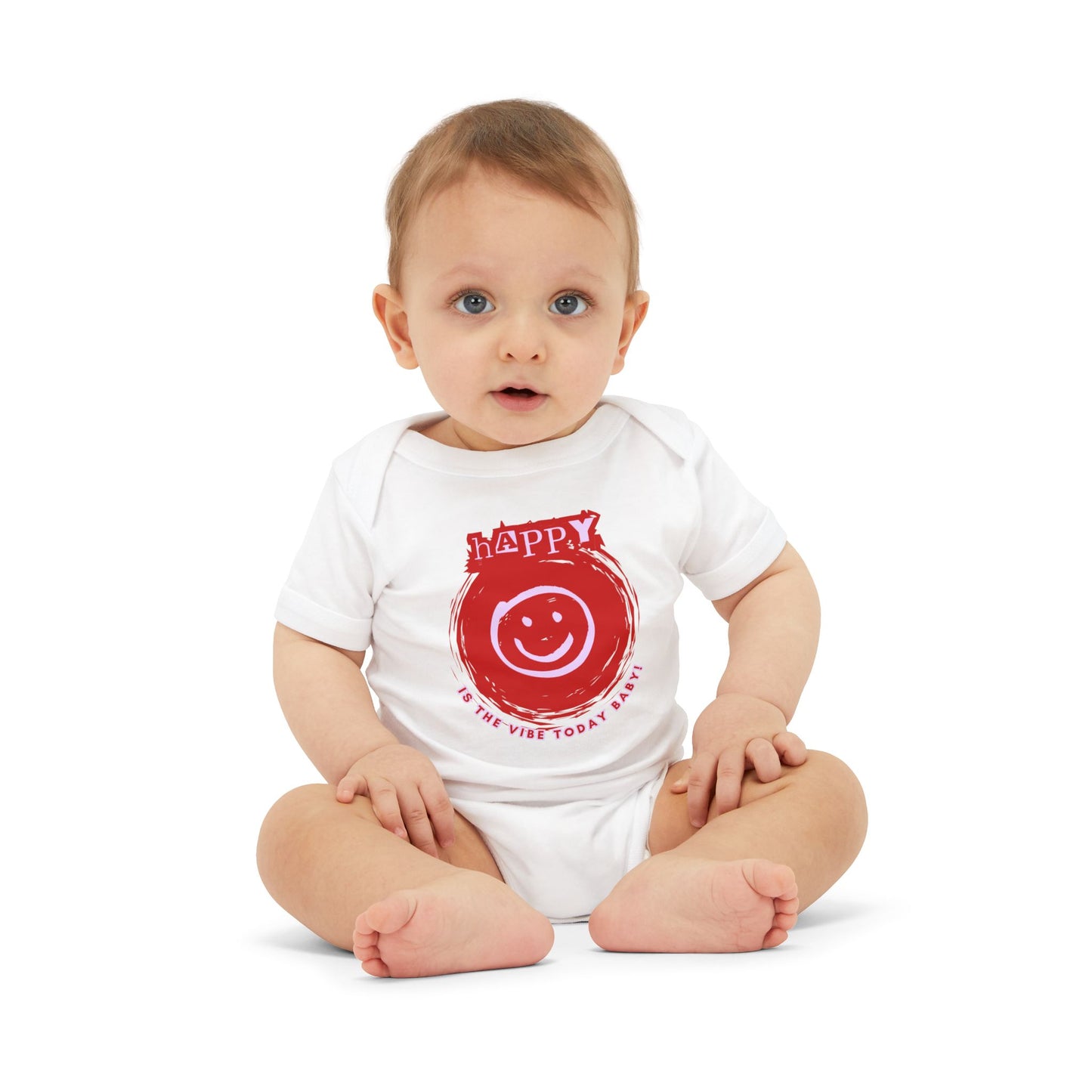 Happy Is The Vibe - Unisex Baby - on Light & Dark Onsies👕