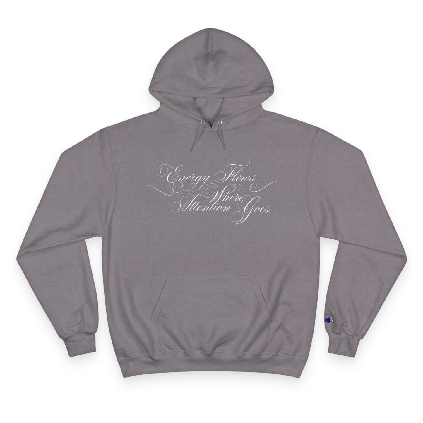 Energy Flows Where Attention Goes - Unisex - Hooded Sweatshirt🦘
