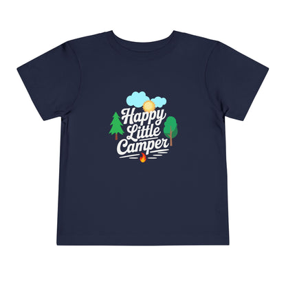 Happy Little Camper - Unisex Toddler/Kid - Front  Print on Light & Dark Tees 👕