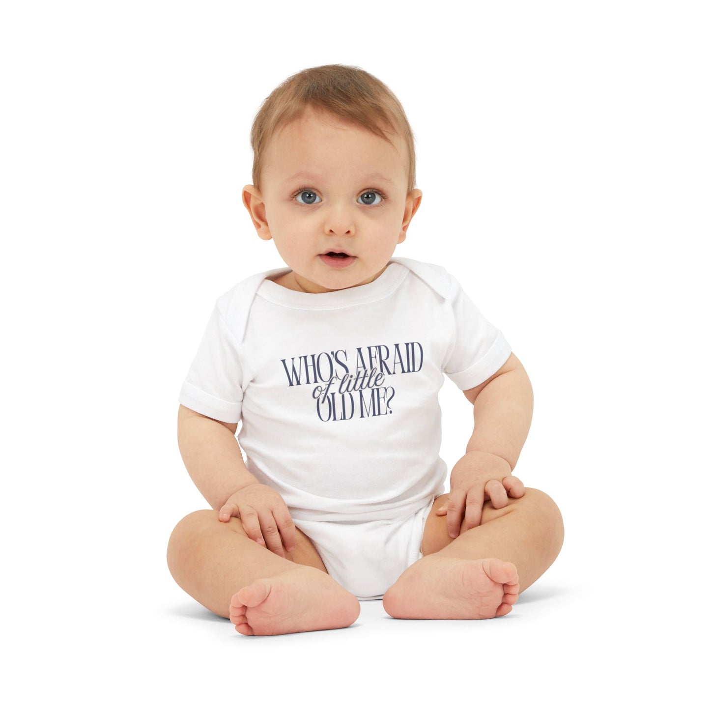 Little Old Me - Unisex Baby - Front & Back Print on Light & Dark Onsies👕