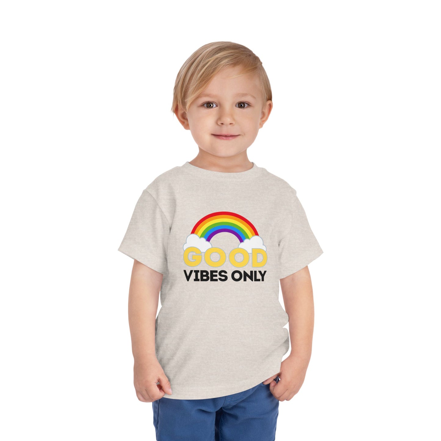 Good Vibes - Unisex Toddler/Kid - Front Print on Light & Dark Tees👕