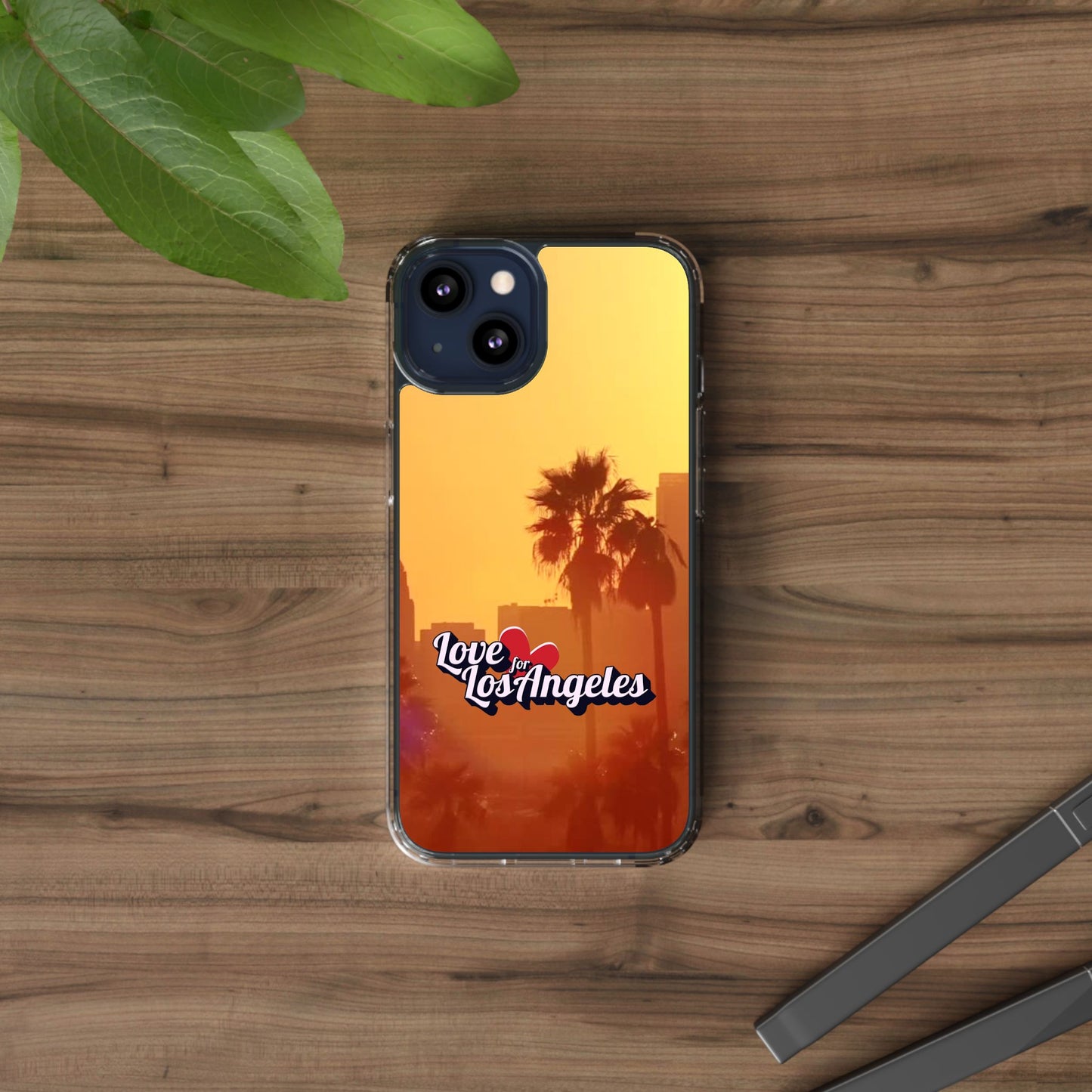 Love 4 Los Angeles  - Phone Case - Clear Cases with Sunset Design📱