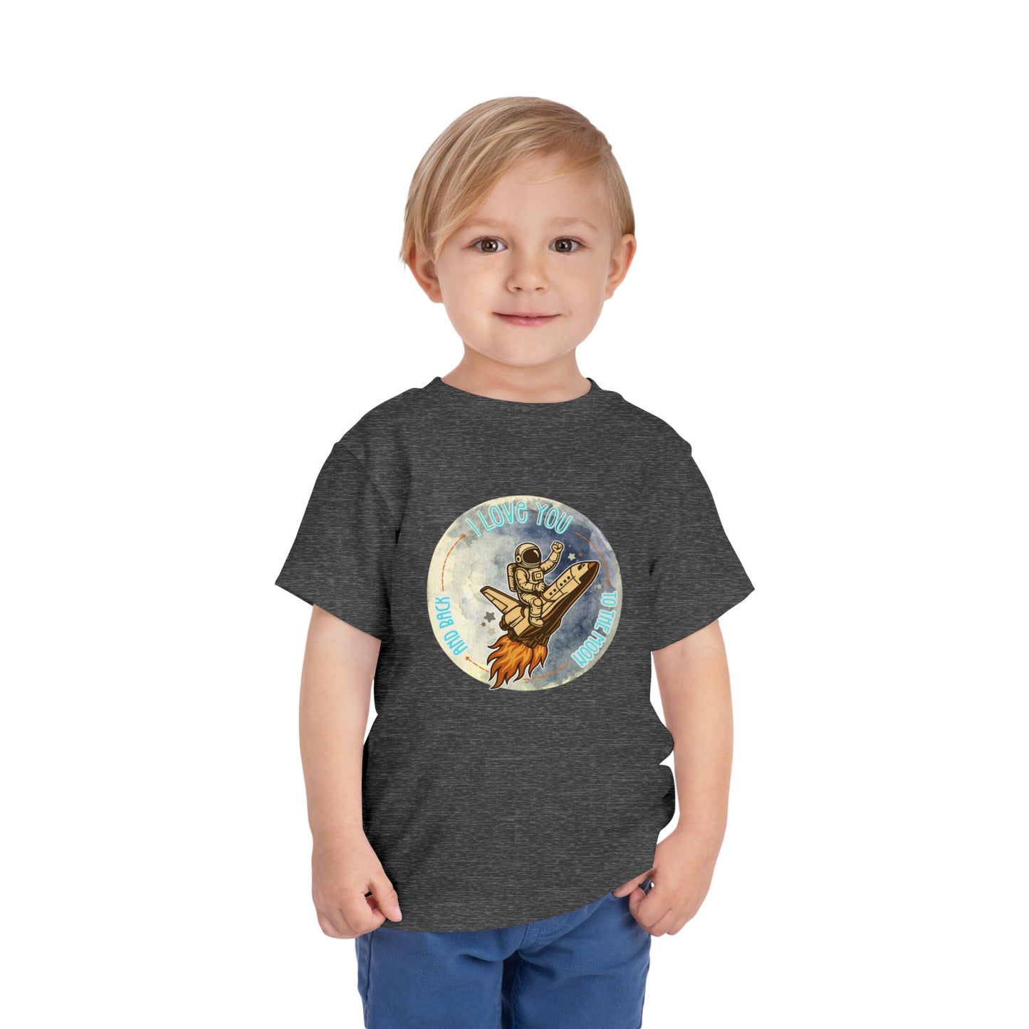 To The Moon - Unisex Toddler/Kid - Front  Print on Light & Dark Tees 👕