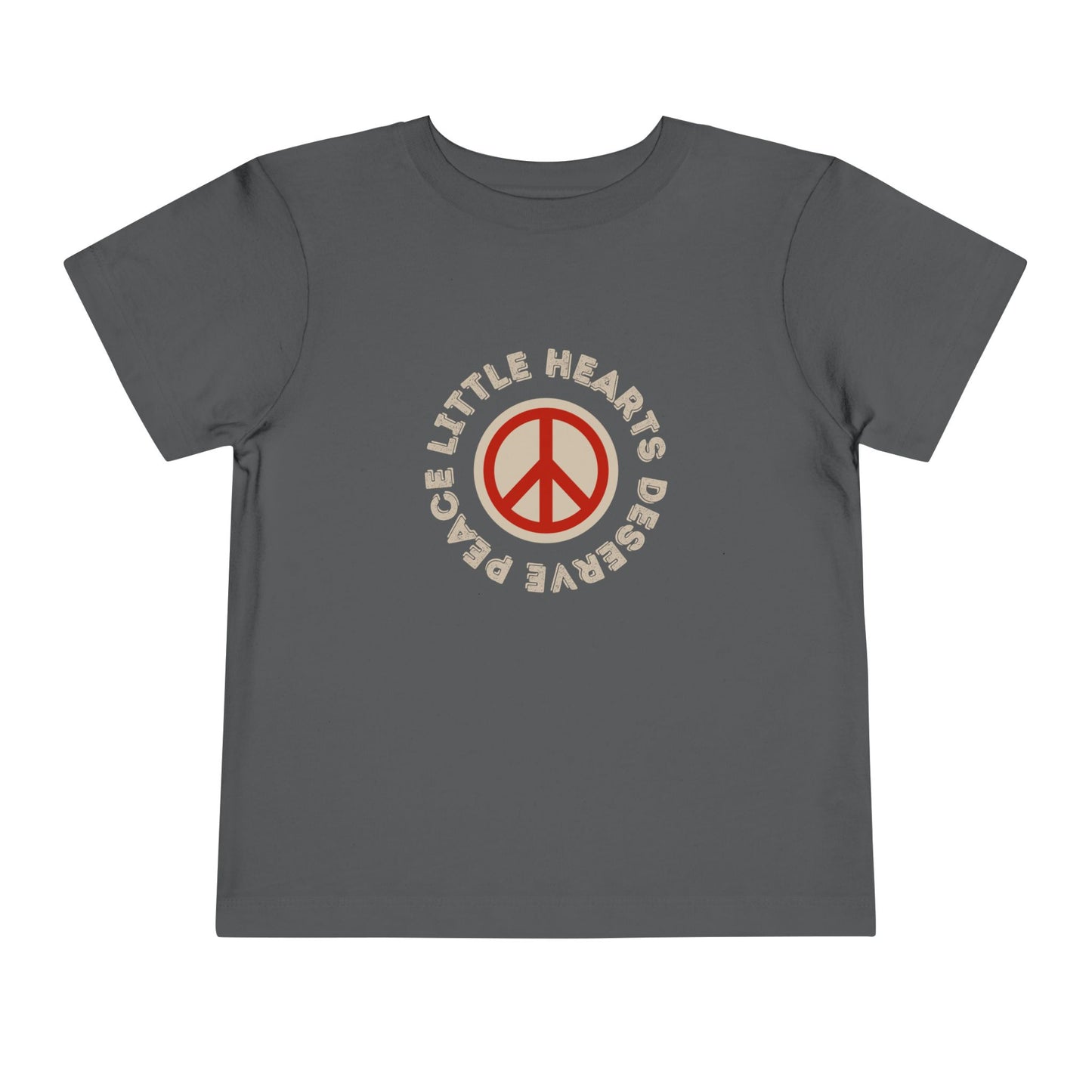Little Hearts Deserve Peace - Unisex Toddler/Kids - Front Print on Light & Dark Tees👕