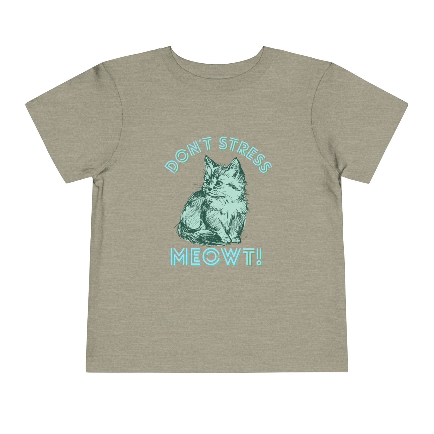 Stress Meowt - Unisex Toddler/Kid - Front  Print on Light & Dark Tees 👕