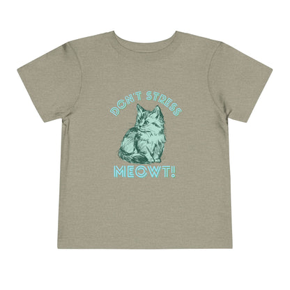 Stress Meowt - Unisex Toddler/Kid - Front  Print on Light & Dark Tees 👕