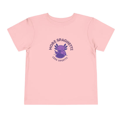 More Spaghetti - Unisex Toddler/Kid - Front Print on Light & Dark Tees👕