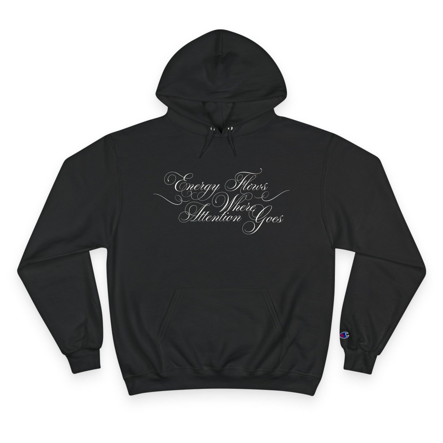 Energy Flows Where Attention Goes - Unisex - Hooded Sweatshirt🦘