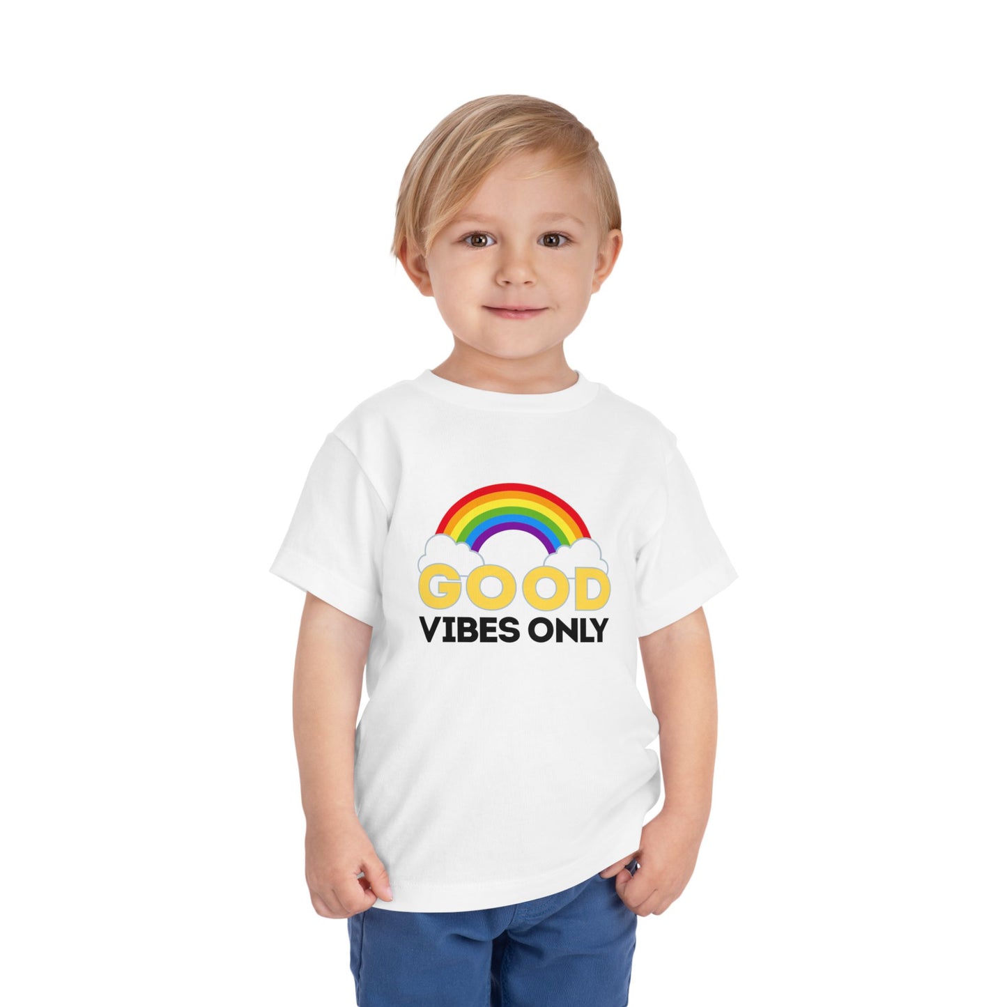 Good Vibes - Unisex Toddler/Kid - Front Print on Light & Dark Tees👕