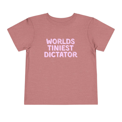 Tiniest Dictator - Unisex Toddler/Kid - Front & Back Print on Light & Dark Tees👕