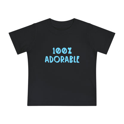100% Adorable - Unisex Baby/Toddler - on Light & Dark Tees👕