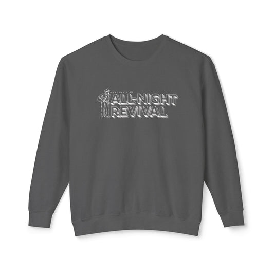 All Night Revival - Unisex - On Dark Lightweight Crewneck Sweatshirt 👕