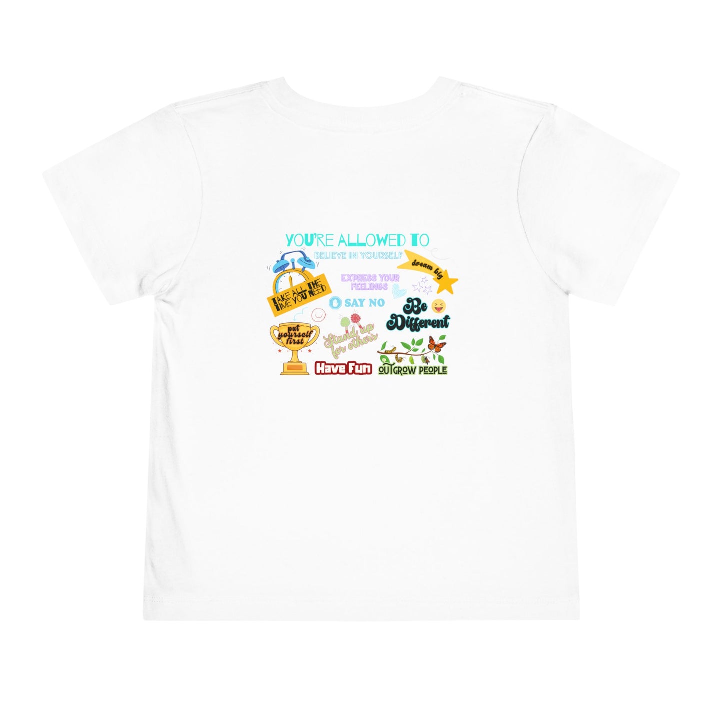 You're Allowed To - Unisex Toddler/Kid - Front & Back Print on Light & Dark Tees👕