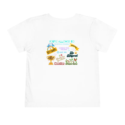 You're Allowed To - Unisex Toddler/Kid - Front & Back Print on Light & Dark Tees👕