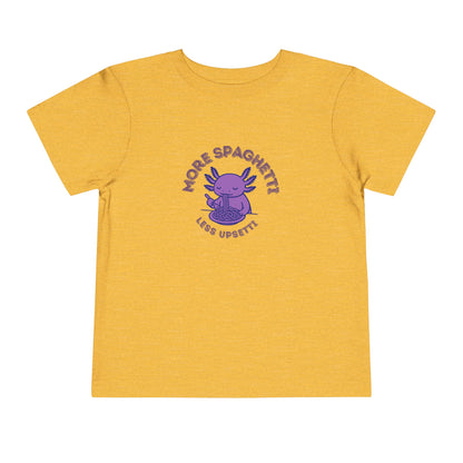 More Spaghetti - Unisex Toddler/Kid - Front Print on Light & Dark Tees👕