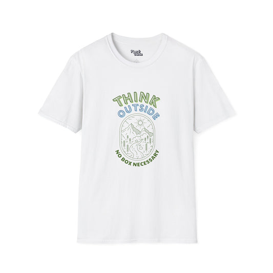Think Outside - Unisex - On Dark and Light Colored Tee👕